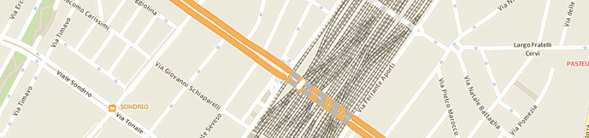 Mappa della impresa hertz italiana spa (staz fs) linea fax a MILANO