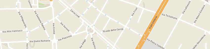 Mappa della impresa cer srl a MILANO