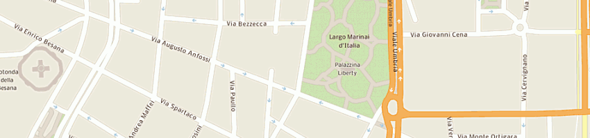 Mappa della impresa consorzio imprese riunite milanesi scarl a MILANO