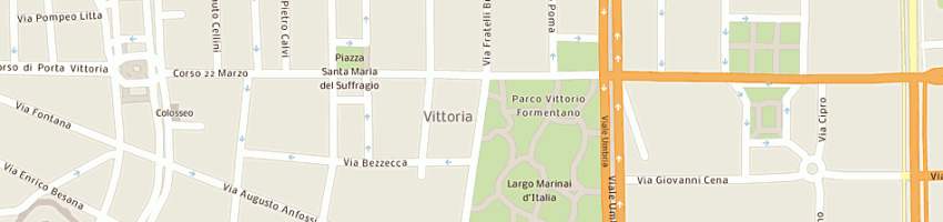 Mappa della impresa dossena carlo a MILANO