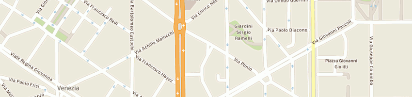 Mappa della impresa vovsas di giacomo giannini e c a MILANO