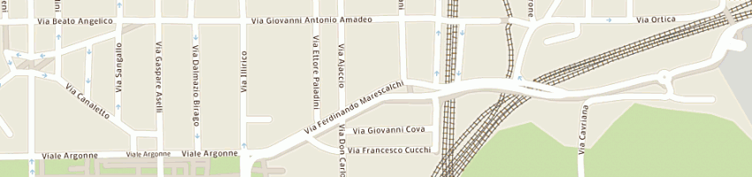 Mappa della impresa rossi ferruccio a MILANO