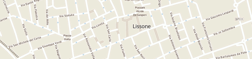 Mappa della impresa oggioni alberto a LISSONE