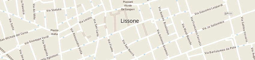 Mappa della impresa gim bar di sironi silvana a LISSONE