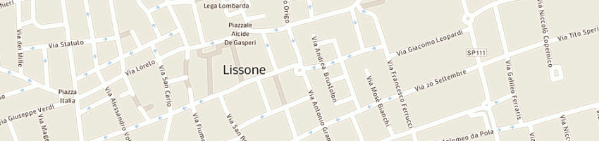 Mappa della impresa tripi benito a LISSONE