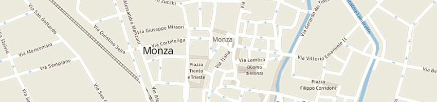 Mappa della impresa unicredit banca d'impresa spa a MONZA