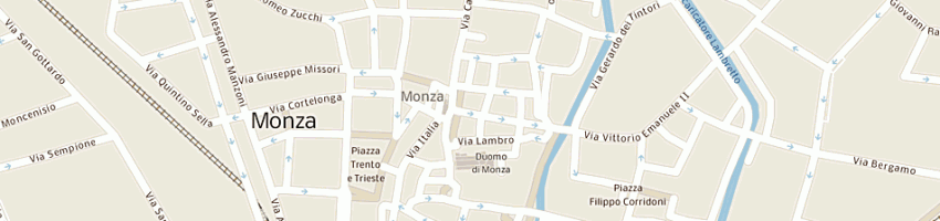 Mappa della impresa british institutes a MONZA