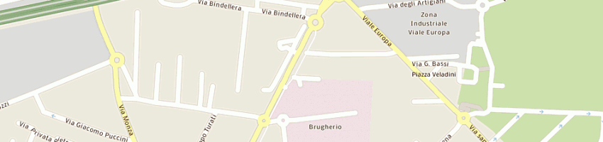 Mappa della impresa fumagalli arredamenti (srl) a BRUGHERIO