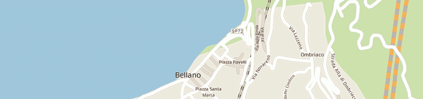 Mappa della impresa albergo ristorante pizzeria cavallo bianco srl a BELLANO