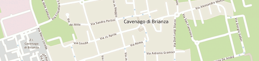 Mappa della impresa foti angelo a CAVENAGO DI BRIANZA