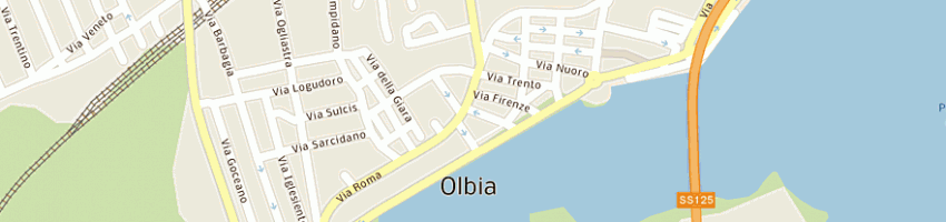 Mappa della impresa fresi salvatore a OLBIA