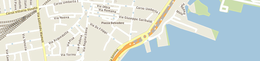 Mappa della impresa caldieraro a OLBIA