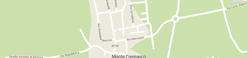 Mappa della impresa pelizzari luciano a MONTE CREMASCO