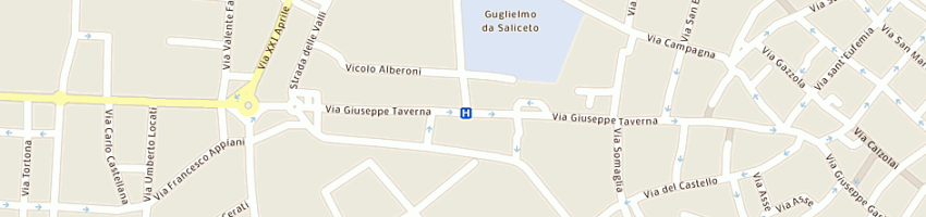 Mappa della impresa bianchi sport placentia a PIACENZA