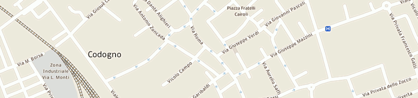 Mappa della impresa contrasto fashion store di milesi g e pavesi m snc a CODOGNO