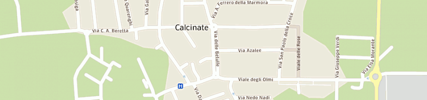 Mappa della impresa autoscuola calcinate snc a CALCINATE